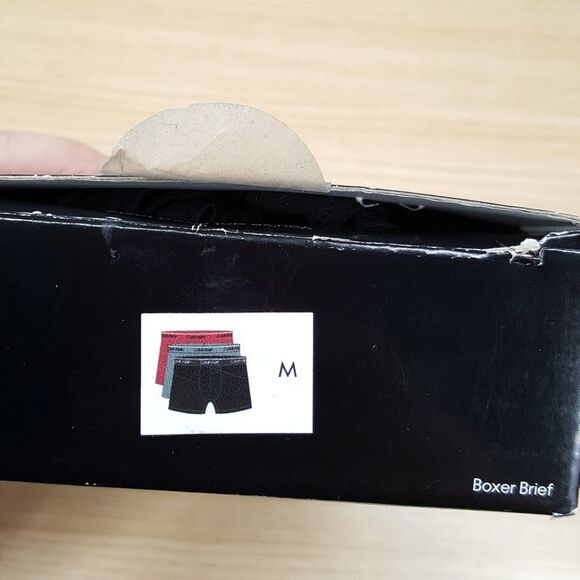 CALVIN KLEIN Boxer Briefs Mens Medium Red Gray Black 3-Pack Microfiber Wicking - Picture 3 of 6